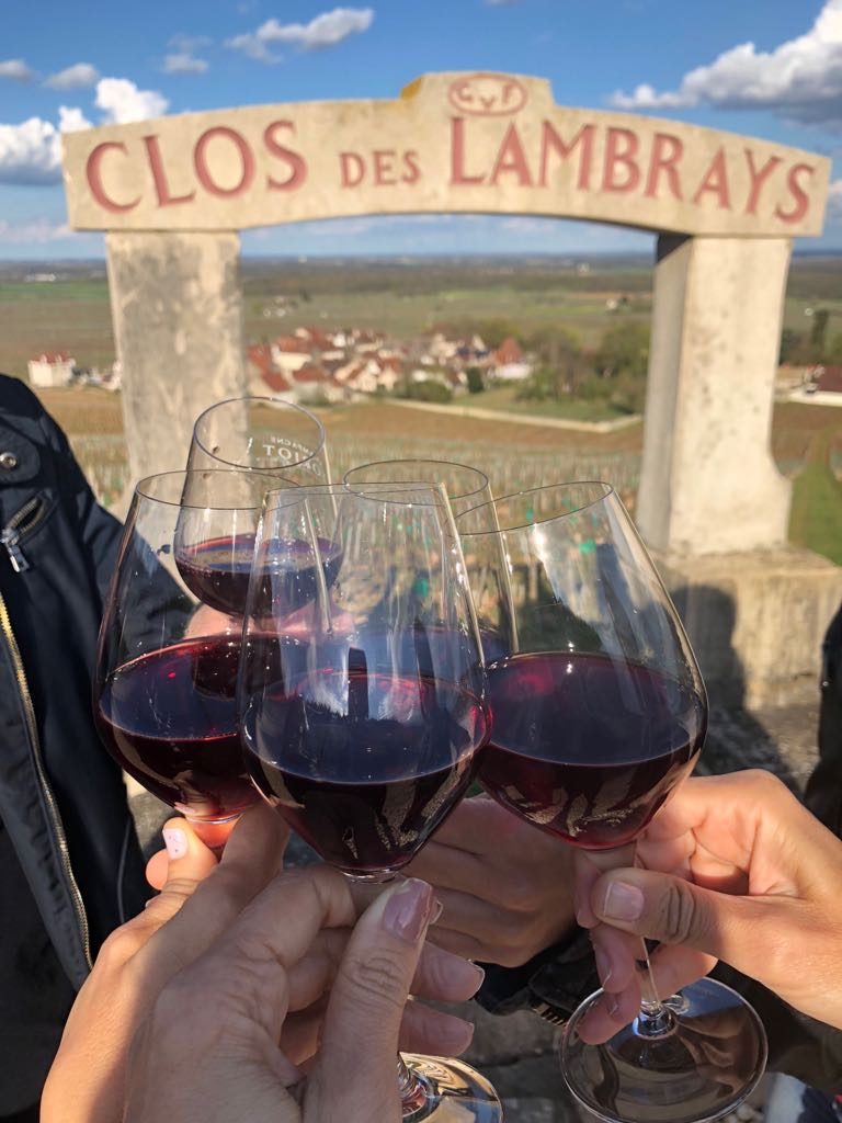 Brinde em Clos des Lambrays